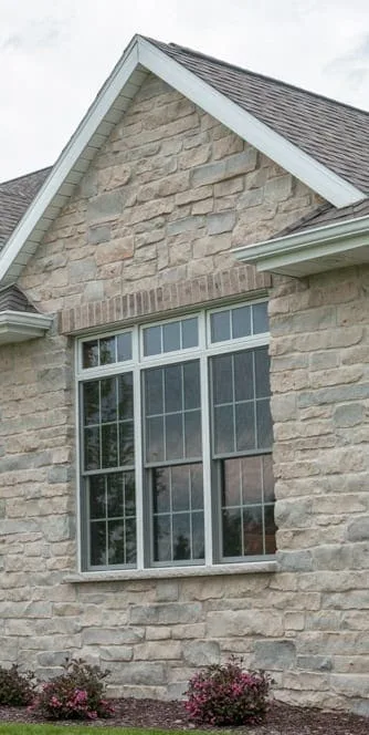 Harbor Springs Real Limestone Veneer Close Up