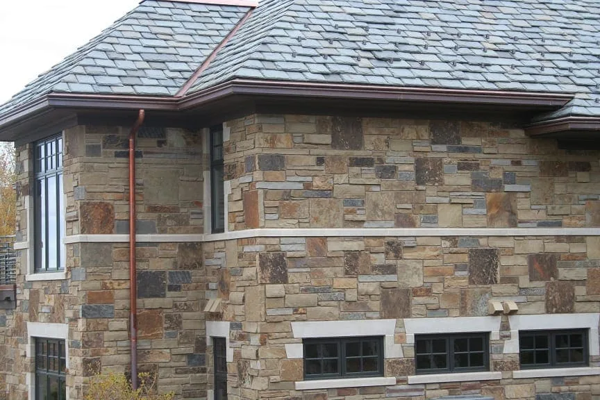 Custom Blend of Kodiak, Mojave and Charcoal Canyon Real Stone Veneer