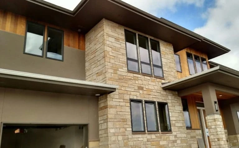 Sister Bay Natural Stone Veneer Modern Exterior