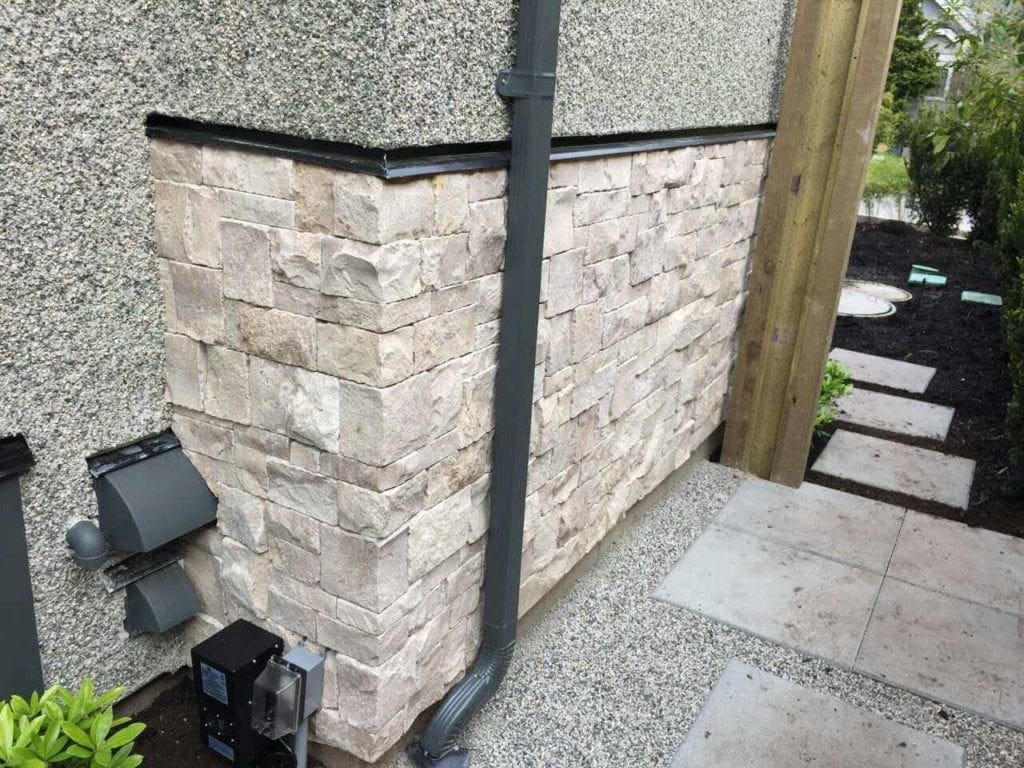 Exterior Wainscoting with Primavera Natural Stone Veneer