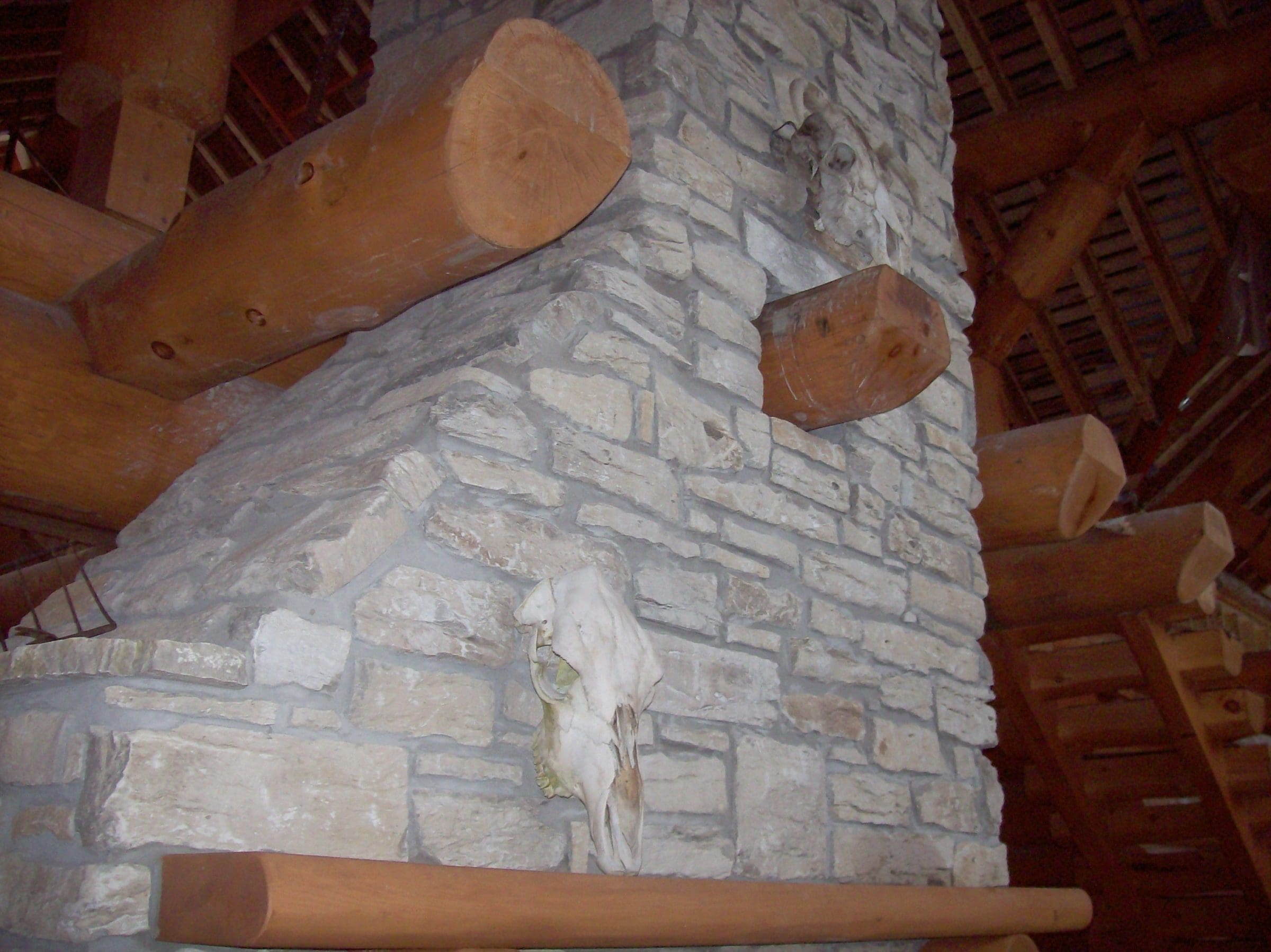 Door County Fieldstone Fireplace