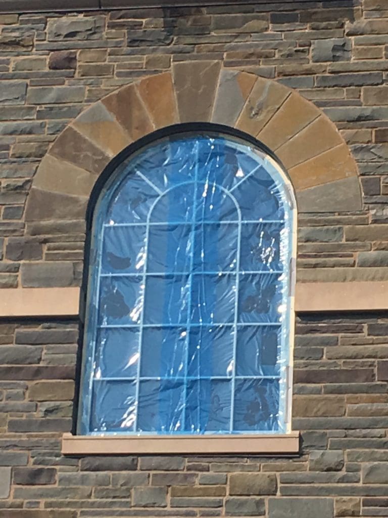 Masonry close-up with Norfolk real thin stone veneer