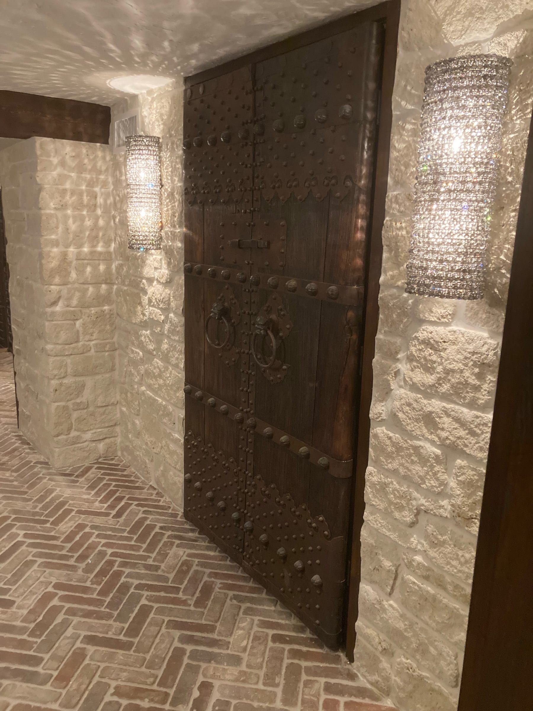 Wine Cellar with La Spezia natural stone veneer