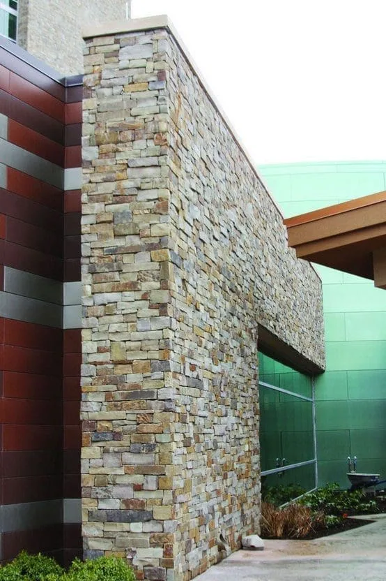 Wheat Ridge Real Stone Veneer Drystack Exterior