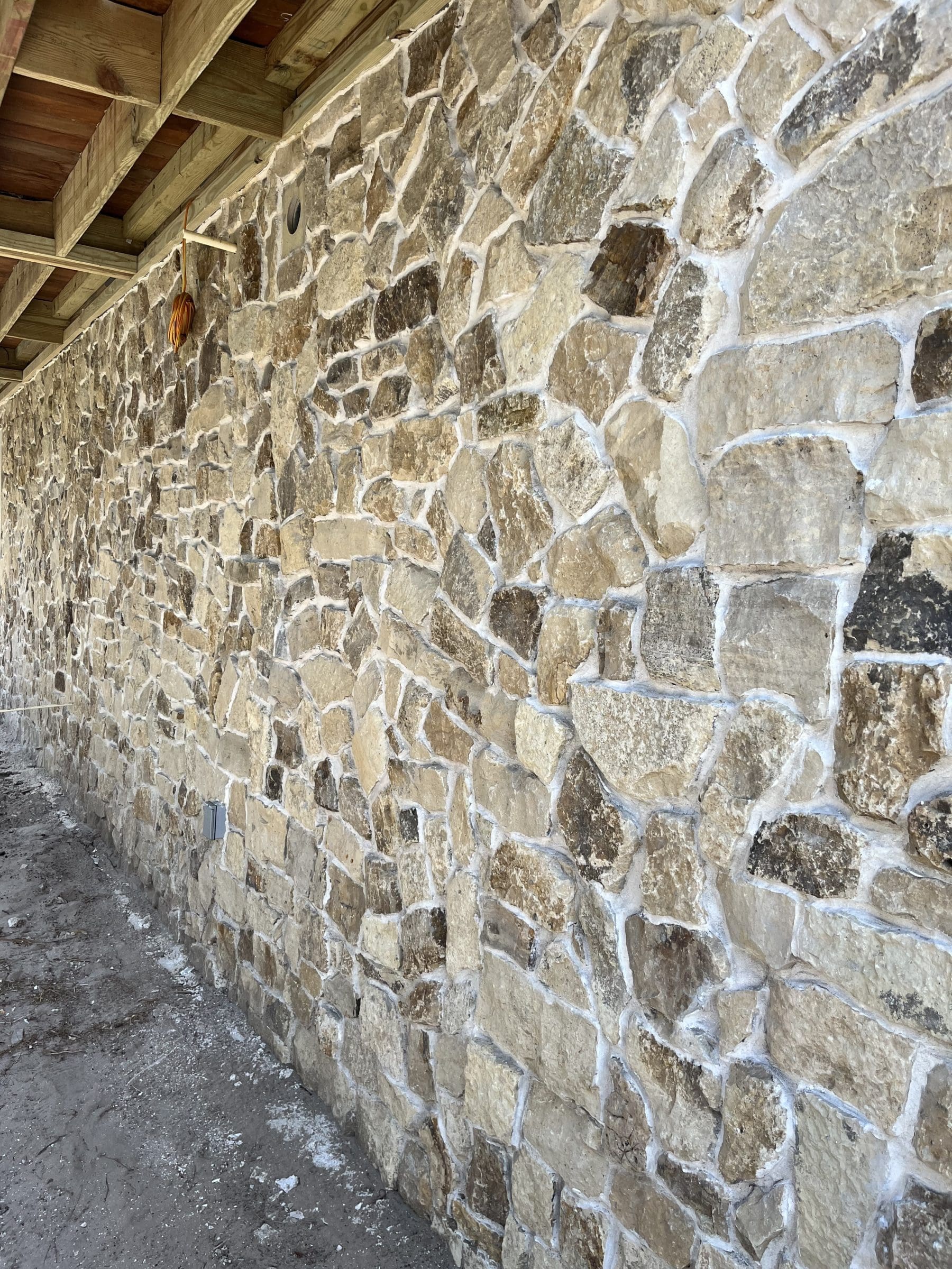 Custom Mosaic Style Install Mojave Real Thin Stone Veneer Exterior