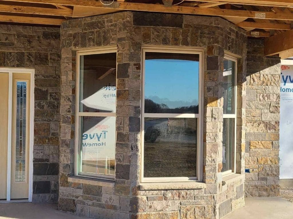 Custom Buckingham Real Stone Veneer with Brown