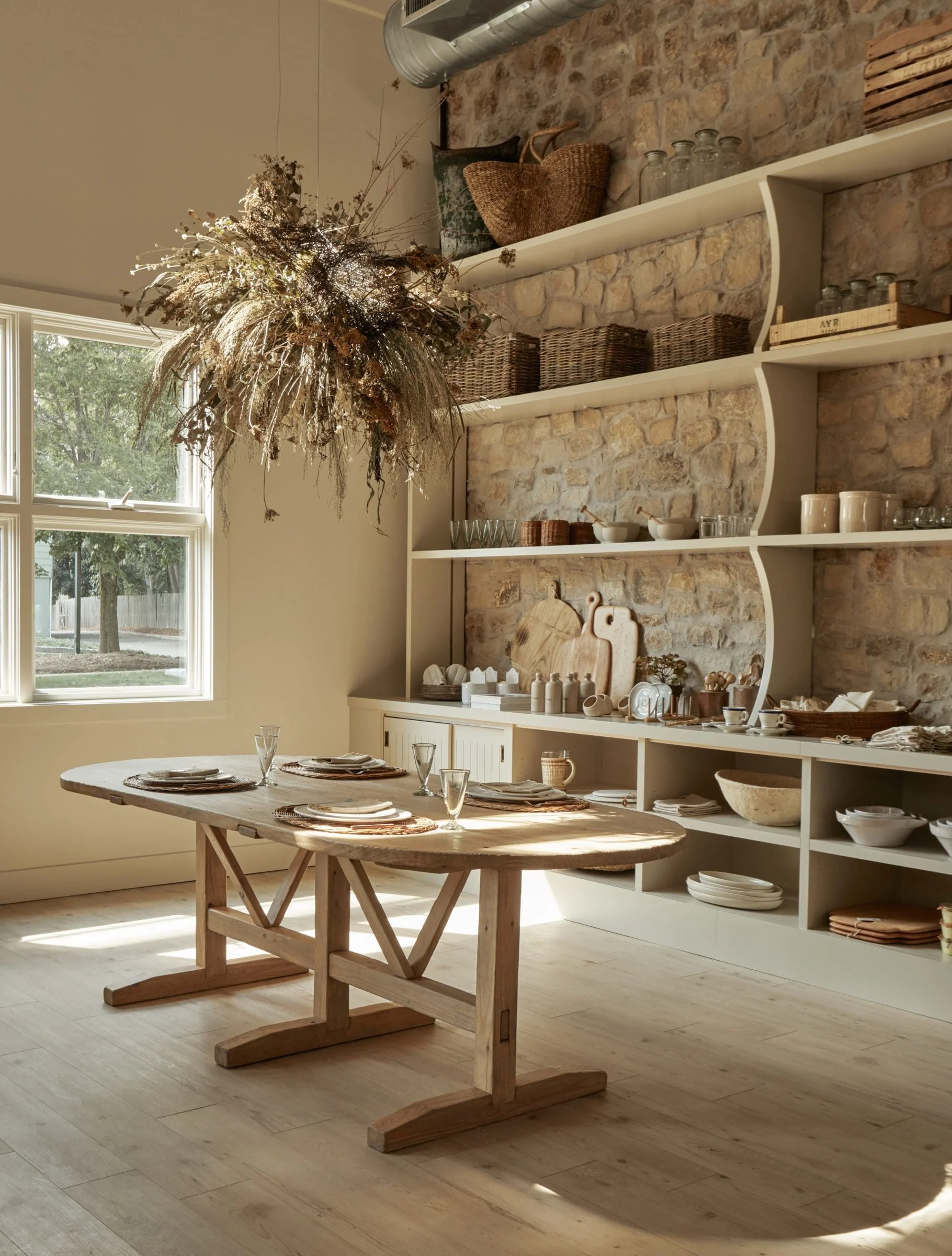Mojave Natural Thin Veneer Commercial Kitchen Display