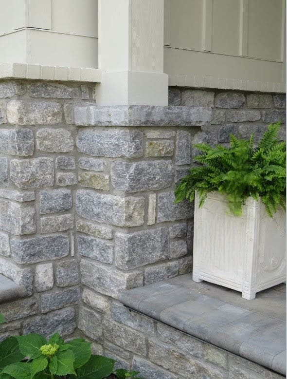 Nottingham Custom Ashlar Real Stone Veneer Wainscoting