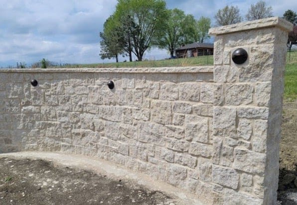 Draper Real Thin Stone Veneer Landscape Wall