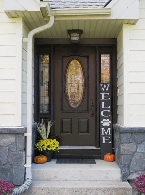 Dublin Custom Mosaic Natural Thin Stone Veneer Front Entrance