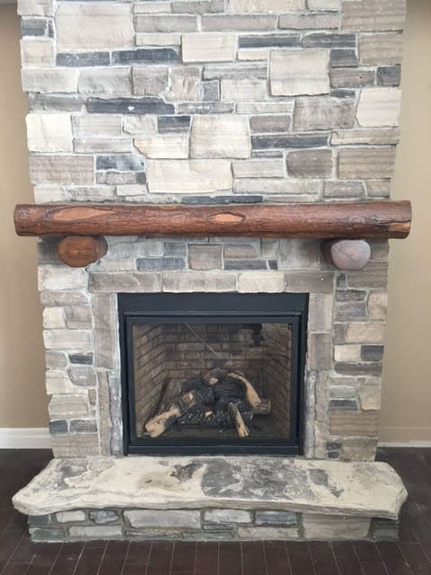 Nome Natural Thin Stone Veneer Fireplace