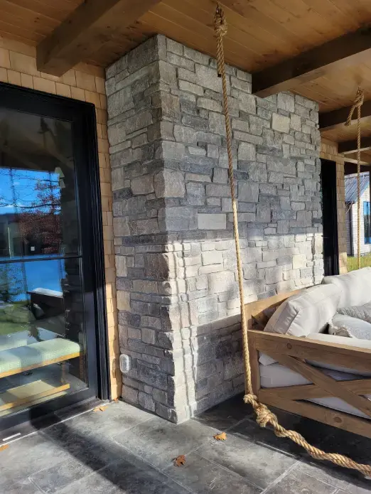 Seward Natural Stone Veneer Patio Accent Wall
