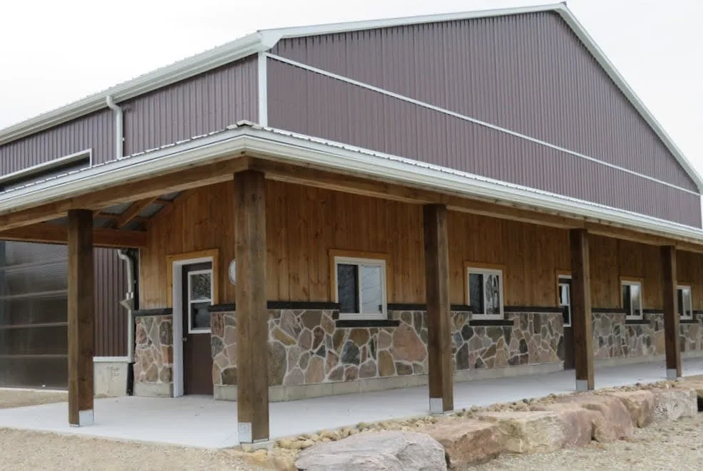 Grand Rapids Natural Stone Veneer Barndominium