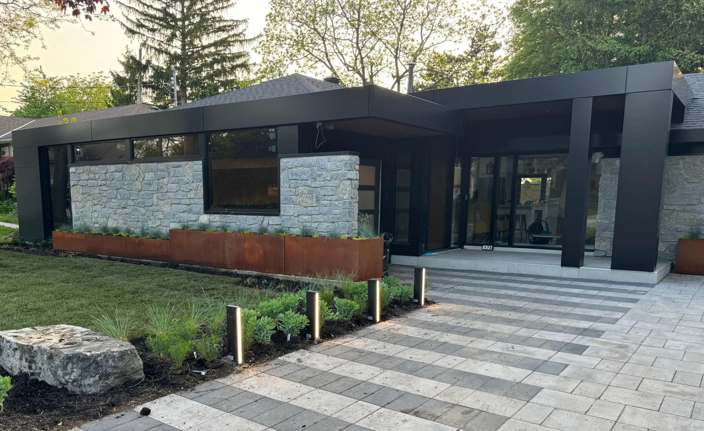 Nottingham Natural Stone Veneer Modern Exterior