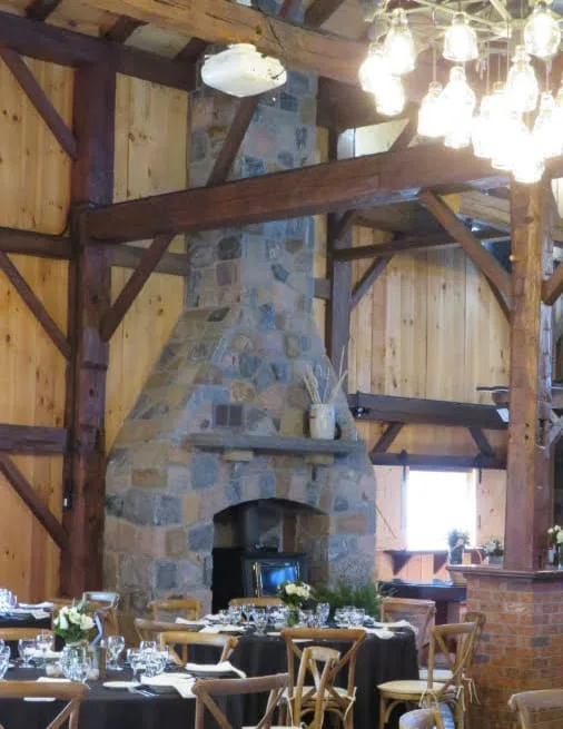 Grand Rapids Custom Color Natural Thin Stone Veneer Commercial Interior Fireplace