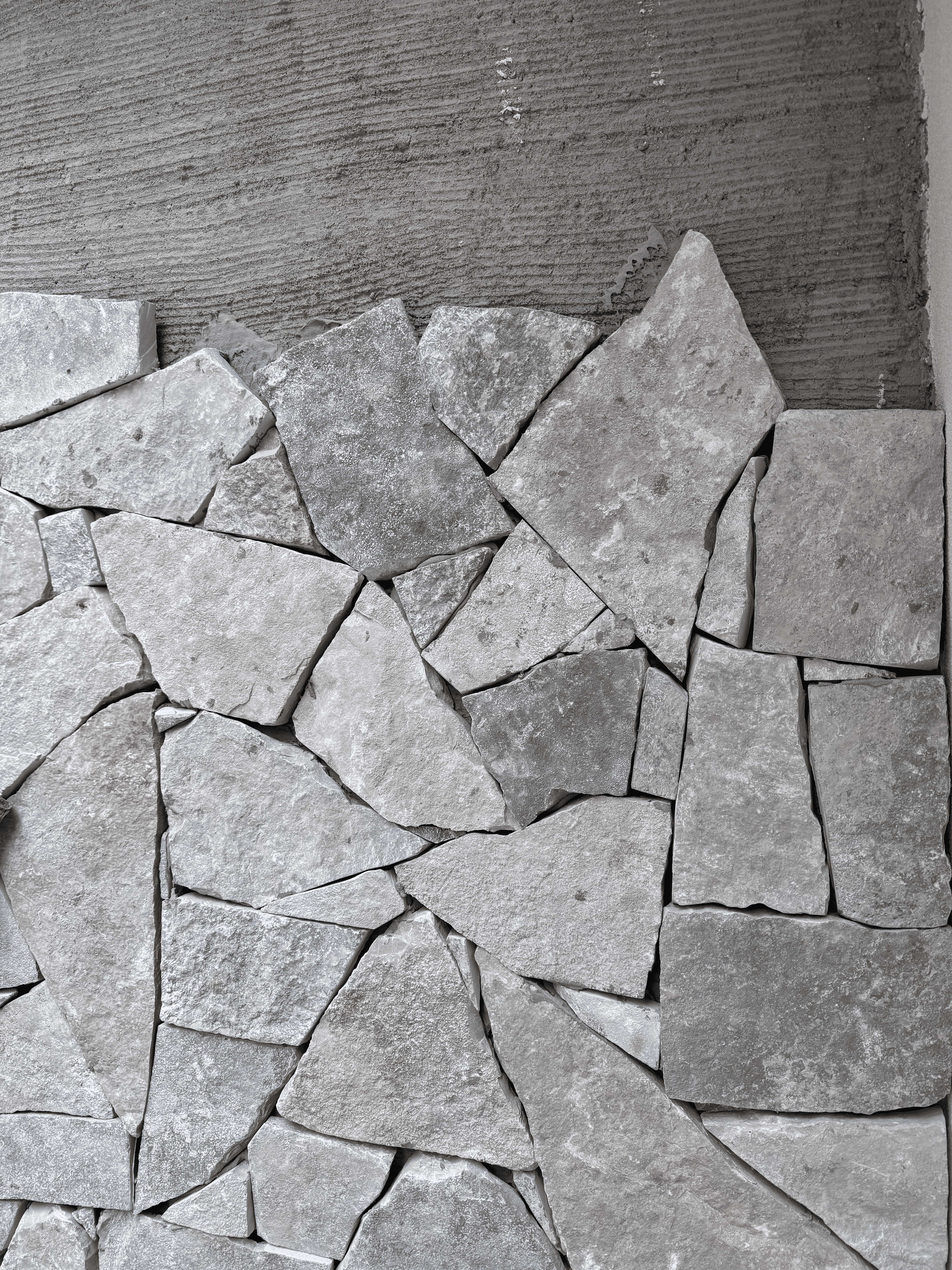 Lewes Real Thin Stone Veneer Installation Close Up