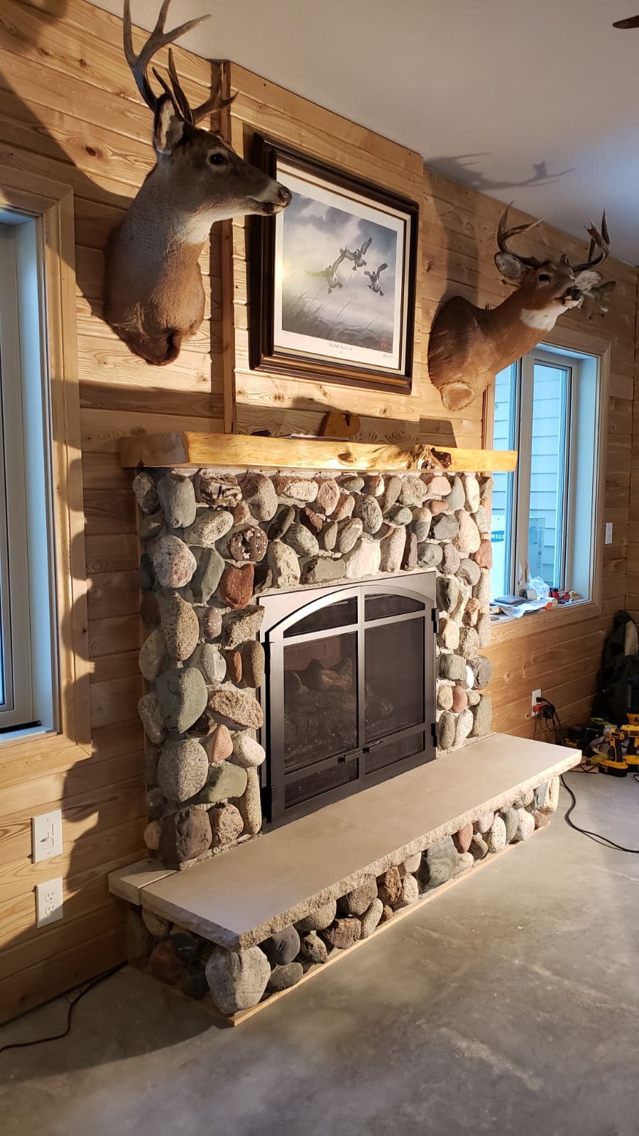 Hayward Natural Cobblestone Thin Veneer Fireplace