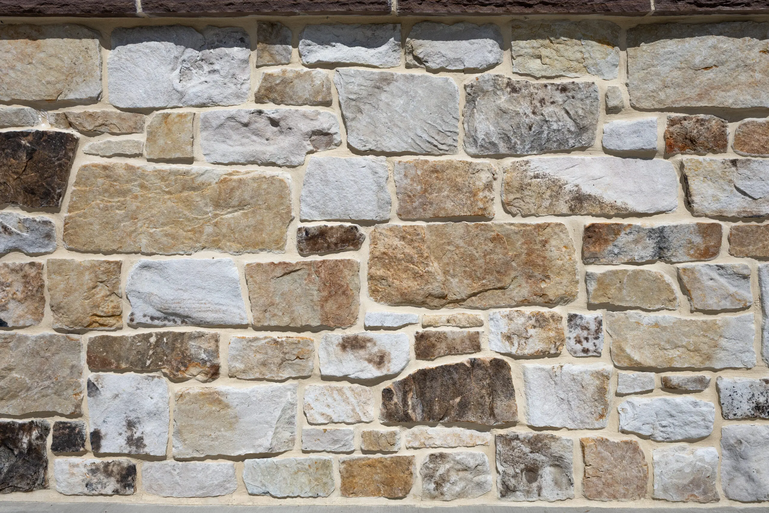 Wrightsville Natural Thin Stone Veneer Exterior Wainscoting