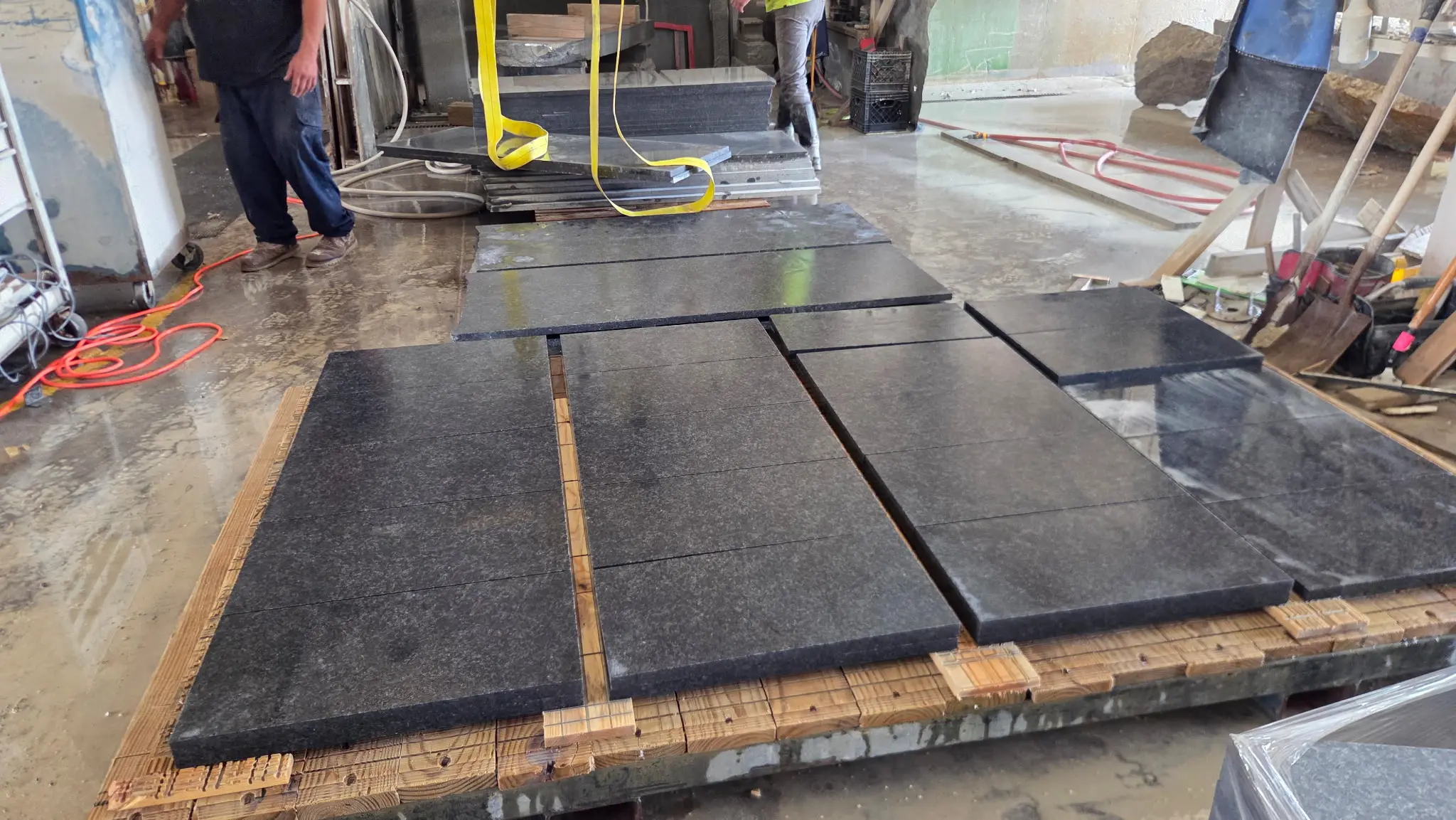 Dumbarton Real Thin Stone Veneer Being Cut